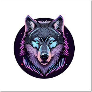 Wolf Face Posters and Art